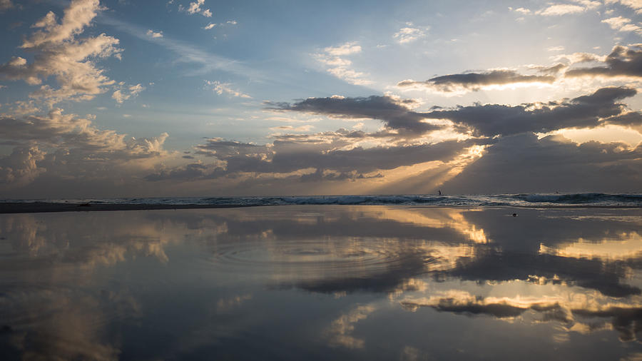 Sunrise Ray Reflection Delray Beach Florida Photograph by Lawrence S Richardson Jr