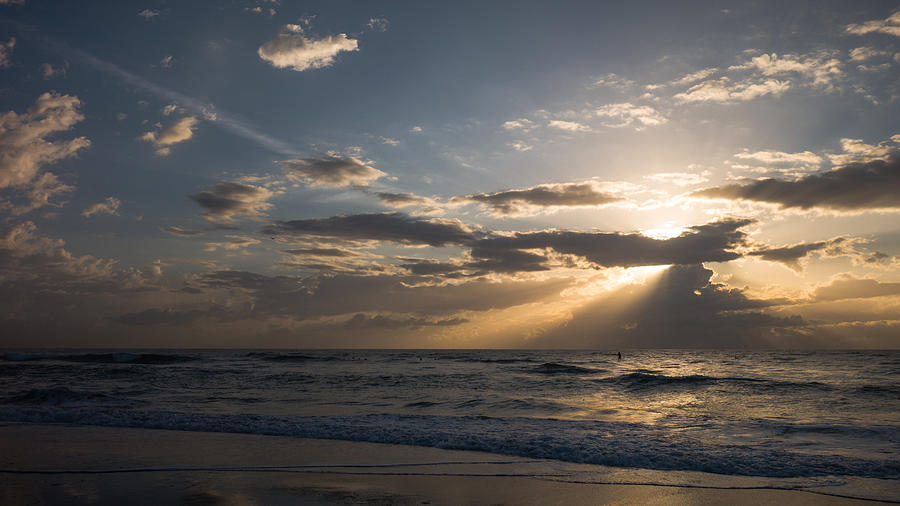 Sunrise Rays Surf Delray Beach Florida Photograph by Lawrence S Richardson Jr