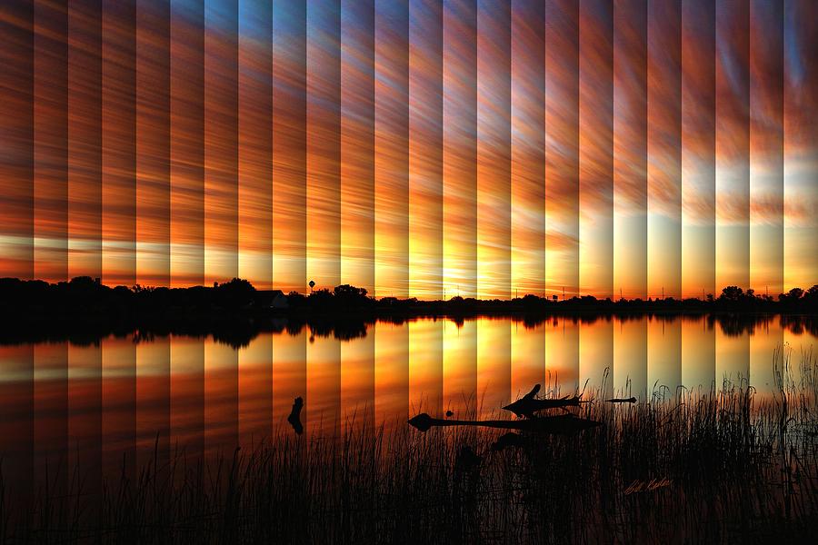 Sunrise Reflected - The Slat Collection Photograph by Bill Kesler