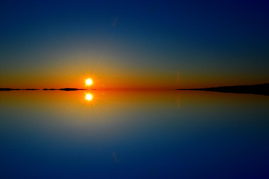 Sunrise Reflection 2  Photograph by Lyle Crump