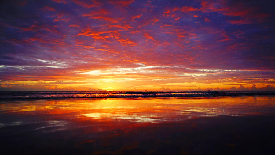 Sunrise Reflection in Orange and Pink Photograph by Lawrence S Richardson Jr