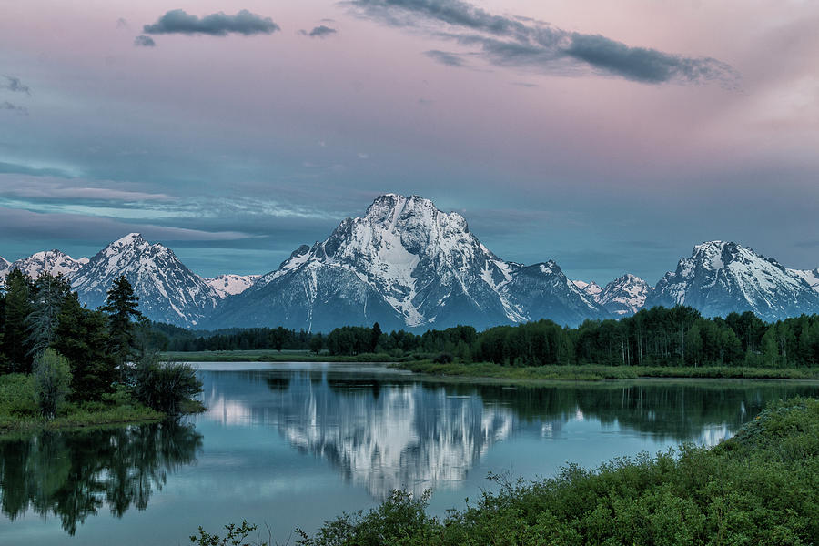 Sunrise Reflections At Oxbow Bend Photograph by Tony Hake