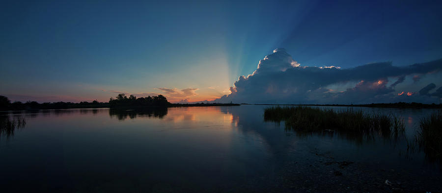 Sunrise Reflections on the Bayou Photograph by David Thompson - Fine ...