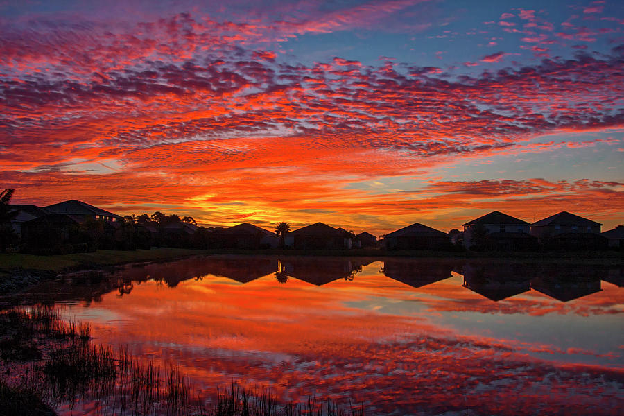 Sunrise Reflections Photograph by Sally Weigand