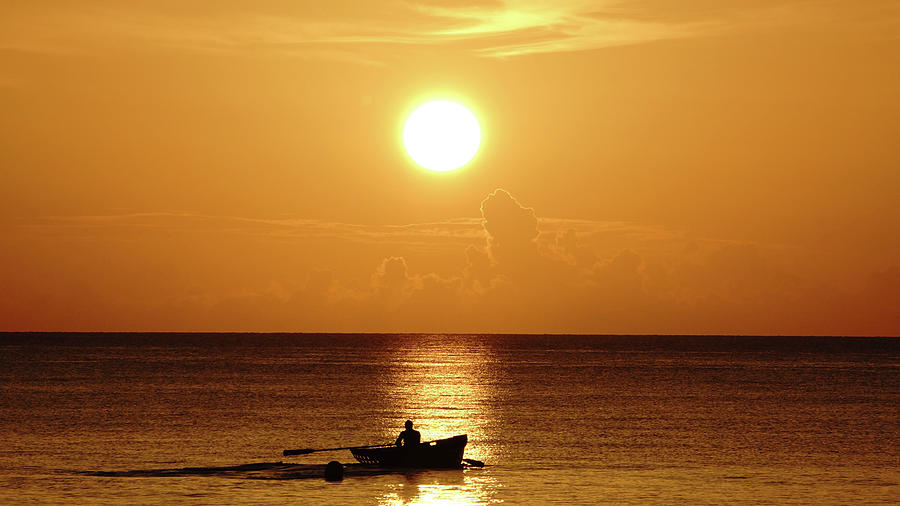 Sunrise Rower Delray Beach Florida Photograph by Lawrence S Richardson Jr