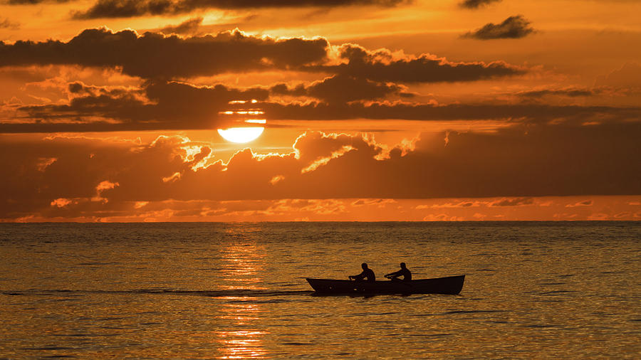 Sunrise Rowers Delray Beach Florida Photograph by Lawrence S Richardson Jr