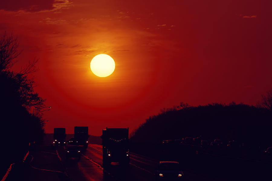 Sunrise rush hour Photograph by Eduard Moldoveanu