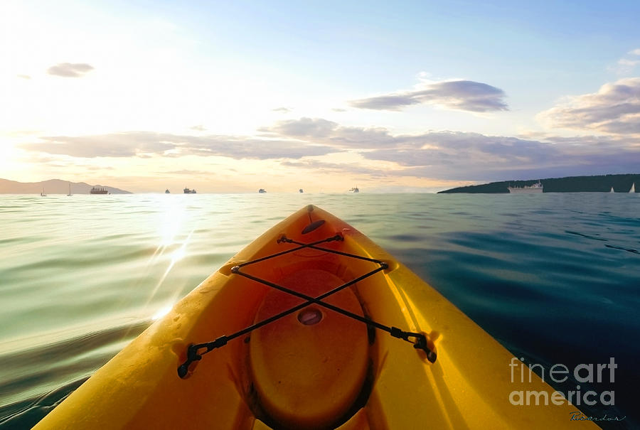 Sunrise Seascape Kayak Adventure Photograph by Ricardos Creations
