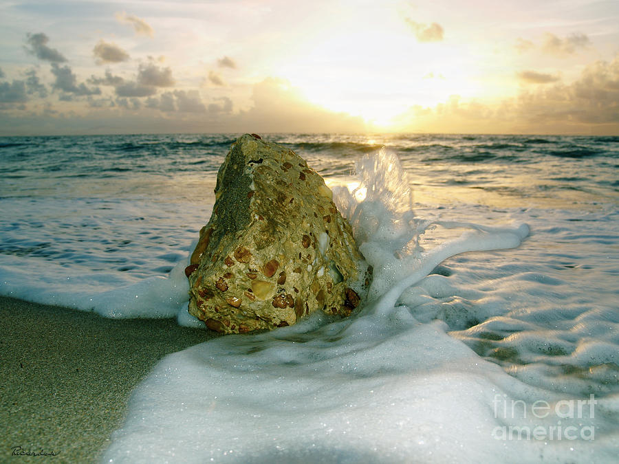 Sunrise Seascape Wisdom Beach Florida C4 Photograph by Ricardos Creations