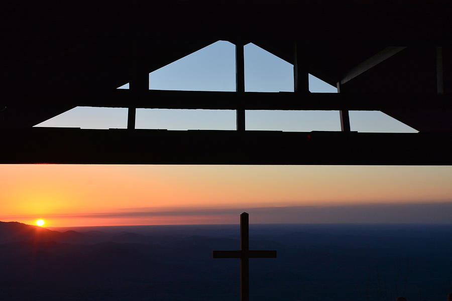 Mountain Photograph - Sunrise Service At Pretty Place by Lisa Wooten