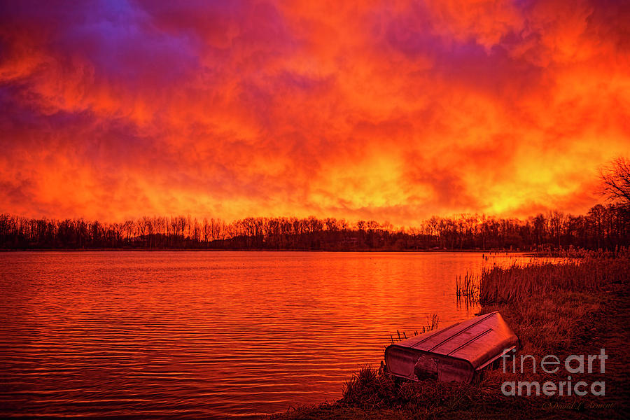 Sunrise Shipshe Lake Photograph by David Arment