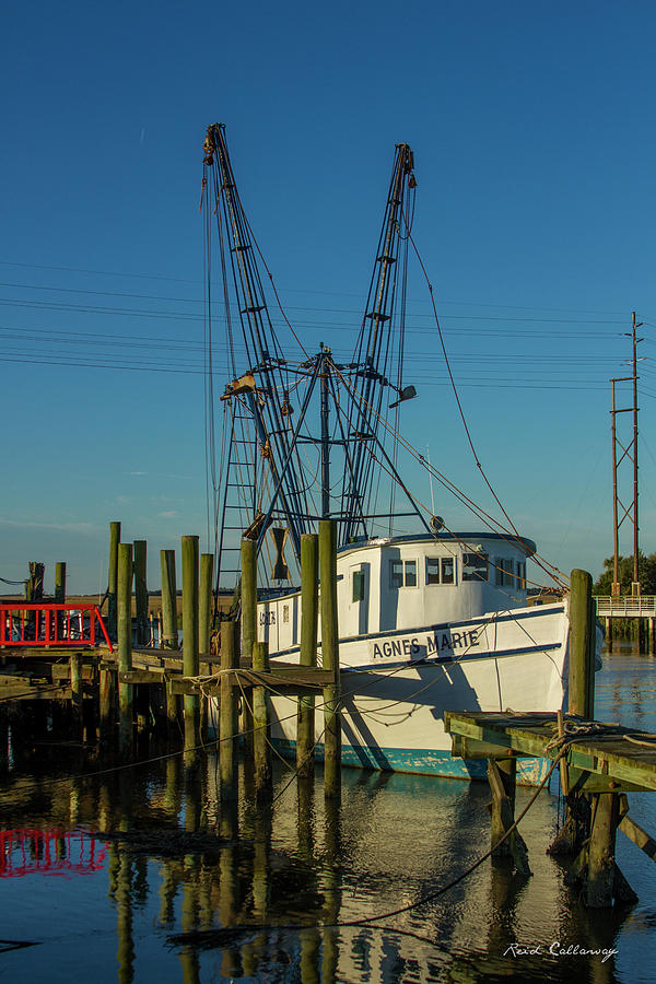 Sunrise Shrimp Agnes Marie shrimp Boat Tybee island Georgia Photograph ...