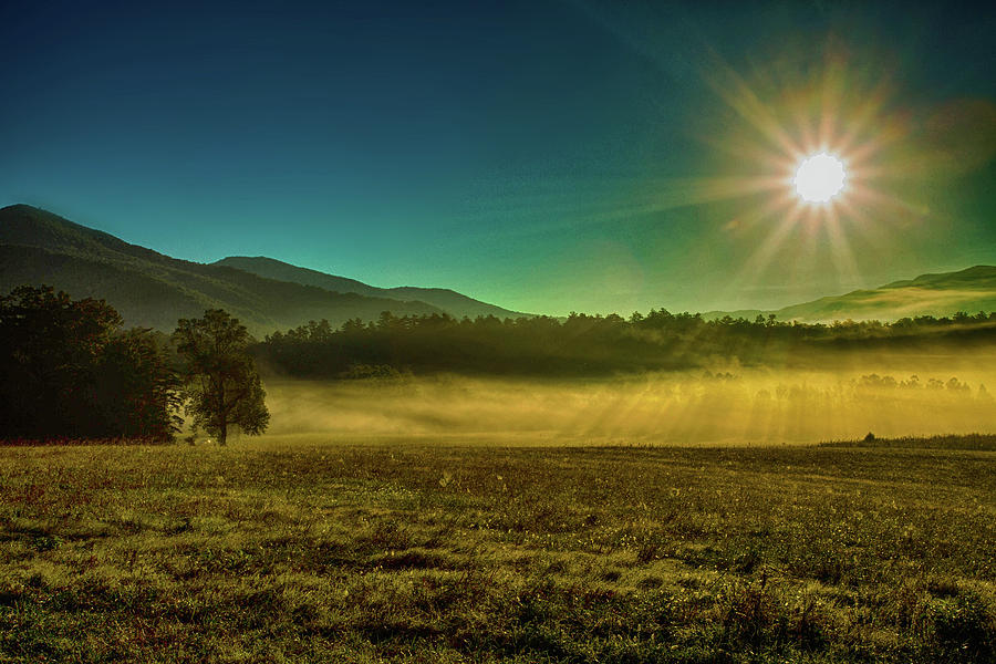 Sunrise Starburst Cades Cove Smoky Mountains National Park Photograph ...