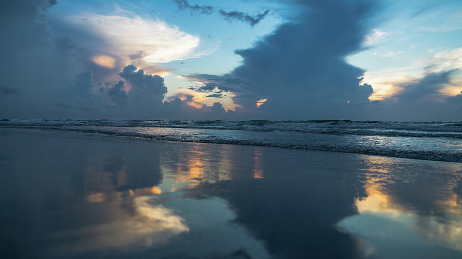 Sunrise Storm Reflection Delray Beach Florida Photograph by Lawrence S Richardson Jr