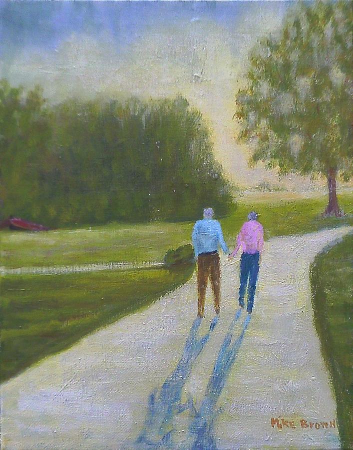Sunrise Stroll Painting by Michael Lynn Brown
