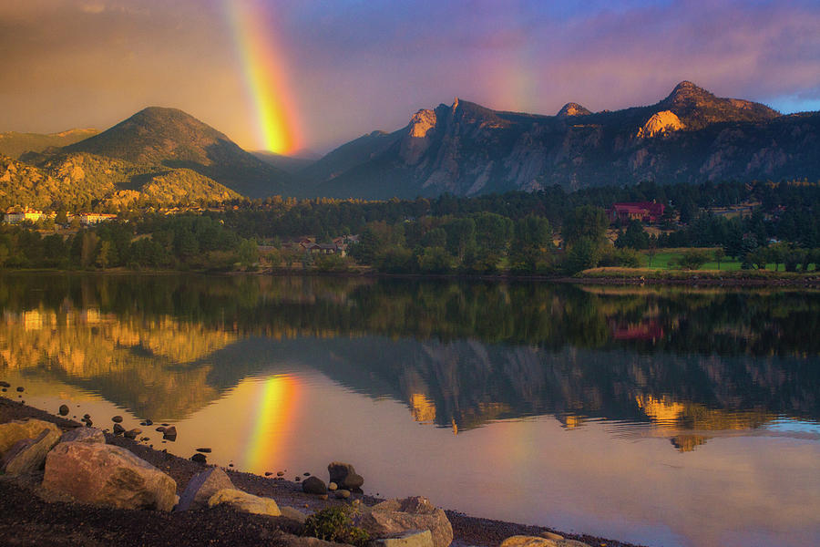 Sunrise Summer Rainbow In Colorado Photograph by John De Bord