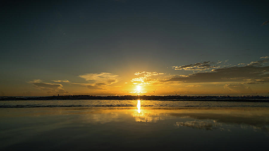 Sunrise Sun Flare Reflection Delray Beach Photograph by Lawrence S Richardson Jr