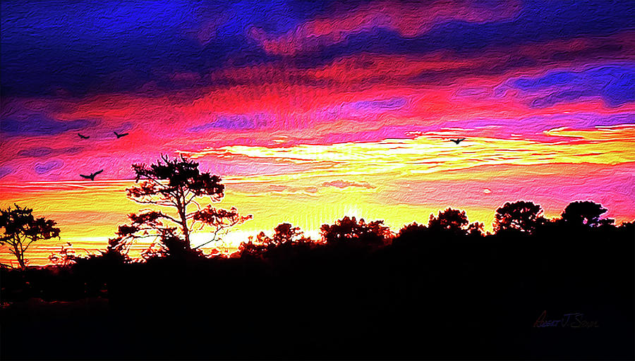 Sunrise Sunset Delight or Warning Digital Art by Robert J Sadler