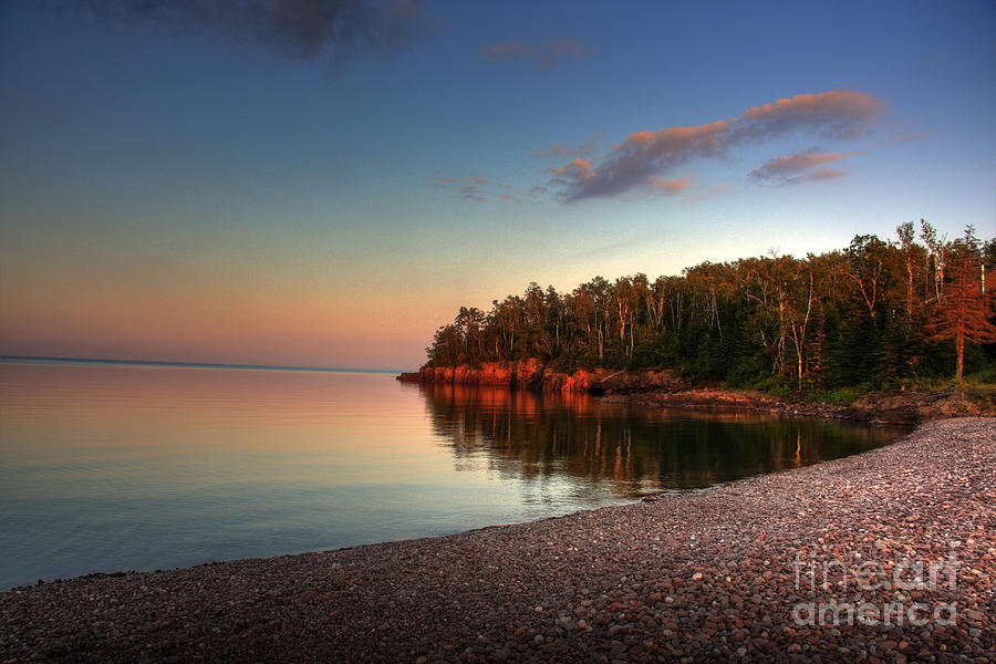 Sunrise Sunset on Lake Superior 1 Photograph by Wayne Moran