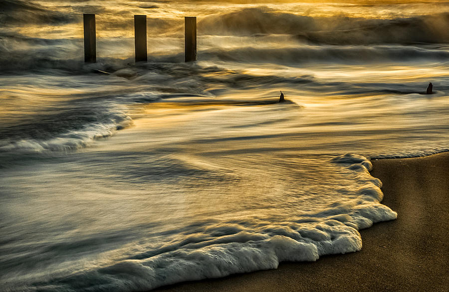 Sunrise Surf Photograph by David Kay