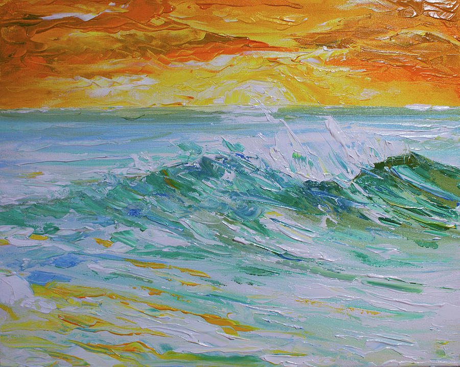 Sunrise Surf Painting by William Love