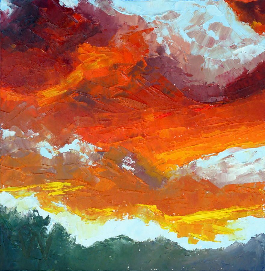 Sunrise Painting by Susan Woodward