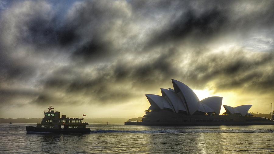 Sunrise Sydney Harbor Opera House Photograph by Lawrence S Richardson Jr