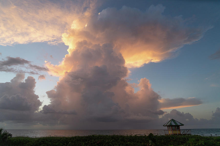 Sunrise Thunderstorm 2 Delray Beach Florida Photograph by Lawrence S Richardson Jr