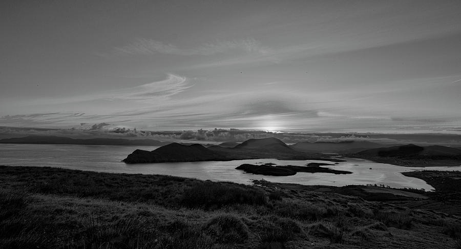 Sunrise Valentia island BW.  Photograph by Leif Sohlman