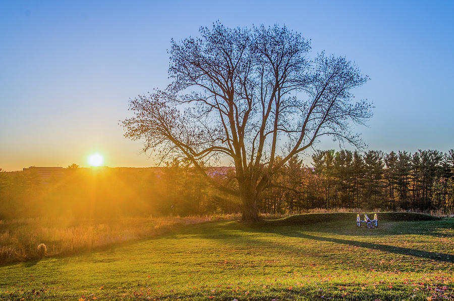 Sunrise - Valley Forge Park Photograph by Bill Cannon