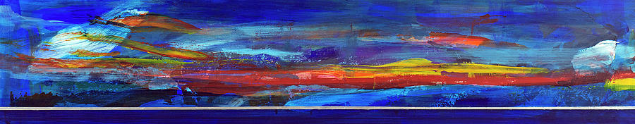 Sunrise Panorama Painting by Walter Fahmy