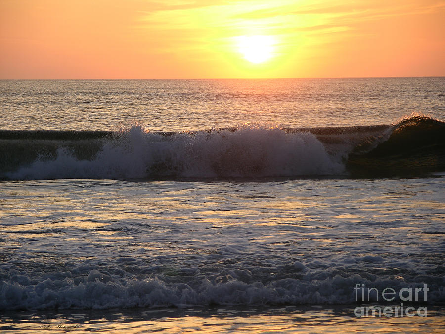 Sunrise wave   7-19-15 Photograph by Julianne Felton