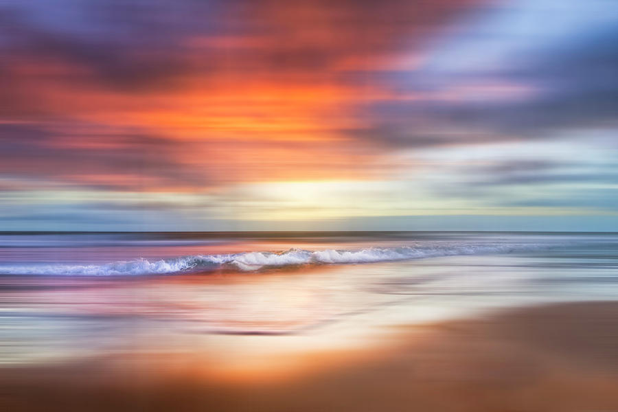 Sunrise Waves Dreamscape Photograph by Debra and Dave Vanderlaan