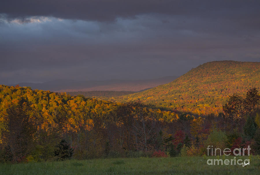 Sunrise Western Hills of Maine Photograph by Alana Ranney
