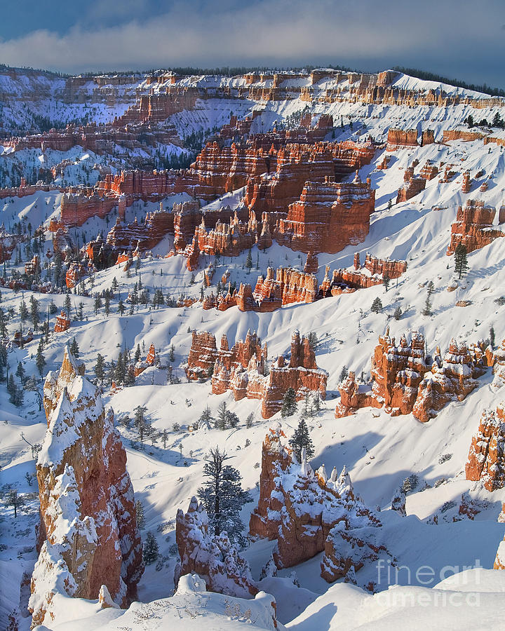 Sunrise Winter Storm Bryce Canyon National Park Utah Photograph by Dave Welling