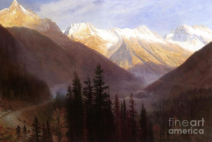 Sunrise_at_Glacier_Station Painting by MotionAge Designs