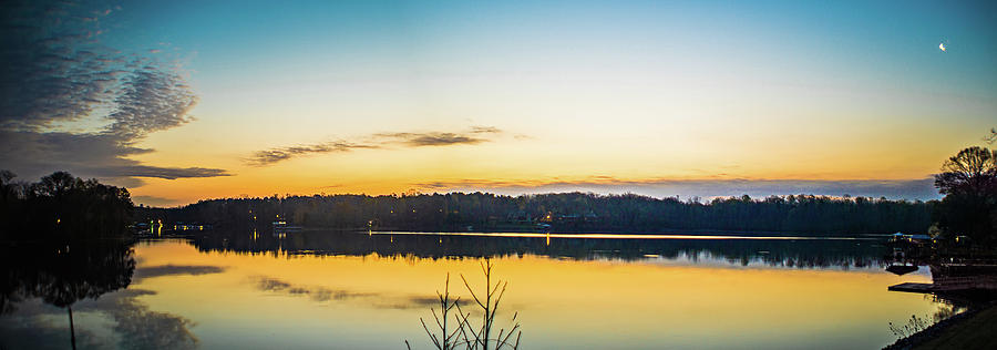 sunriseon lake wylie near belmont NC Photograph by Alex Grichenko