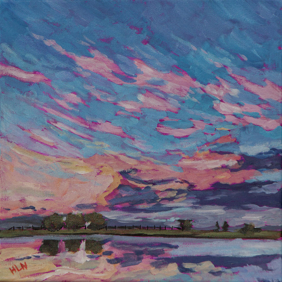 Sunrise_Sunset Series #13 Painting by Heather Nagy