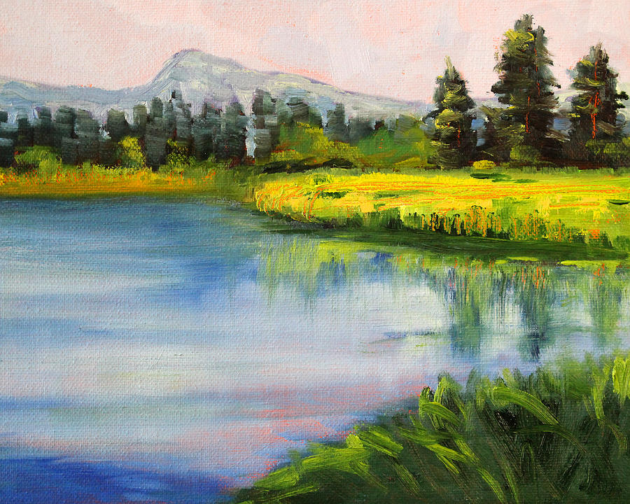 Sunriver Painting by Nancy Merkle