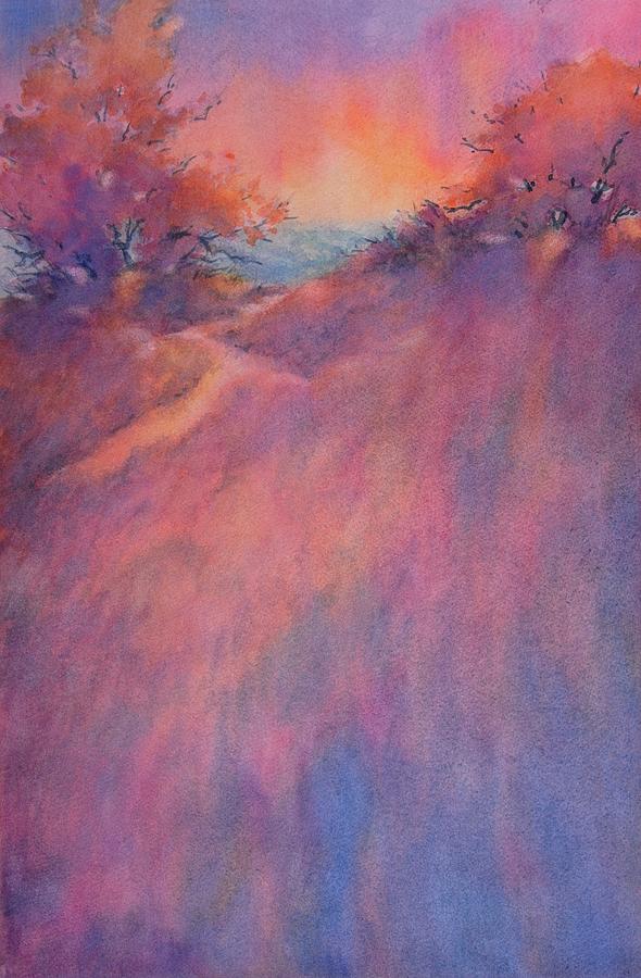 Sunset Painting - Sunsent in the Hill Country No 2 by Virgil Carter