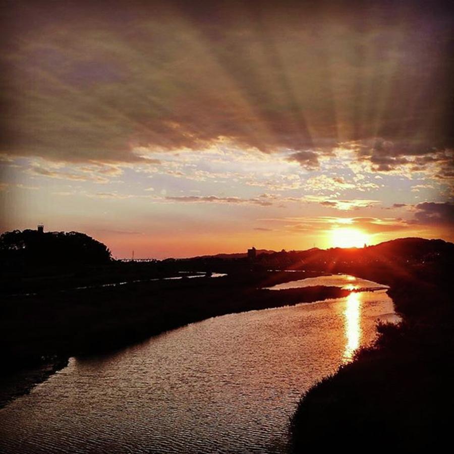 Sunset Photograph - Sunset @ Watarase River 
#japan by Nori Strong