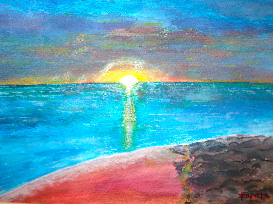 Sunset-1 Painting by Felix Zapata
