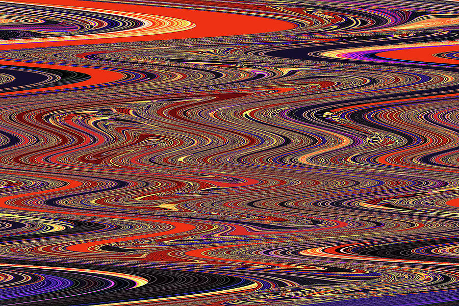 Sunset #2132 Abstract Digital Art by Tom Janca