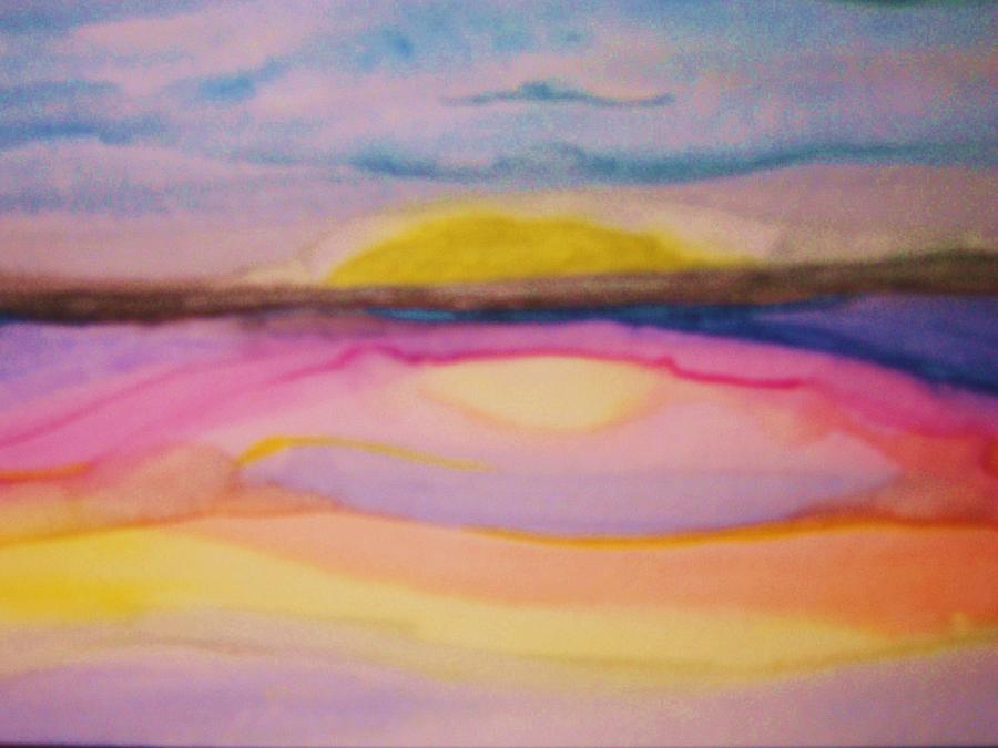 Sunset 3 Painting by Joanna Smith