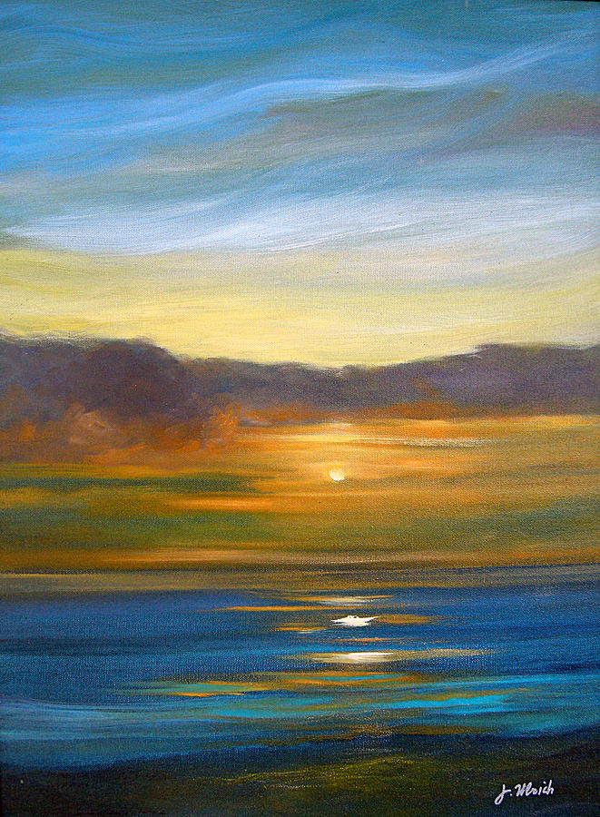 Sunset 9 Painting by Jeannette Ulrich - Fine Art America