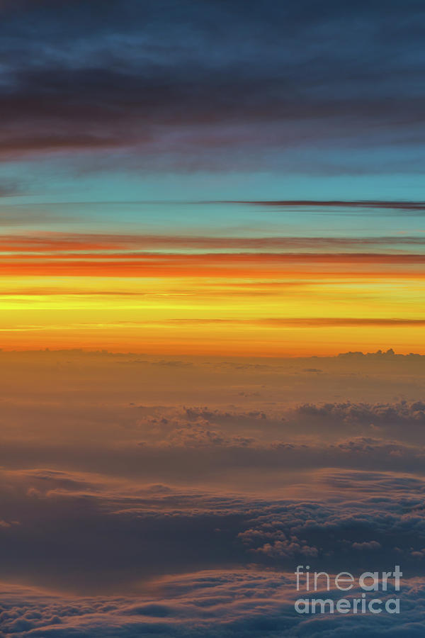 Sunset Above The Clouds Photograph