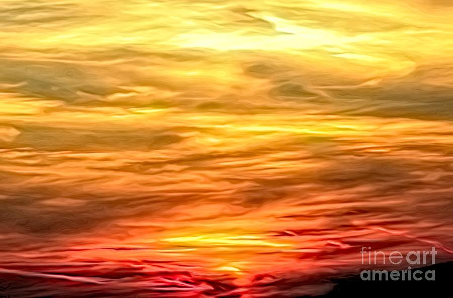Sunset Photograph - Sunset Abstract by Rose Santuci-Sofranko