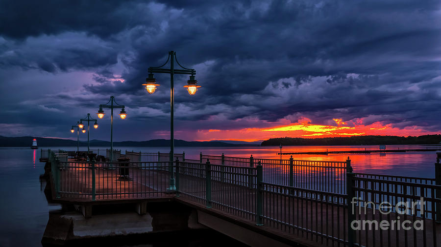 Sunset after a passing thunderstorm Photograph by Scenic Vermont Photography