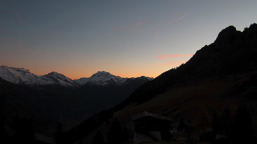 Sunset Afterglow in the Mountains Photograph by Ernst Dittmar