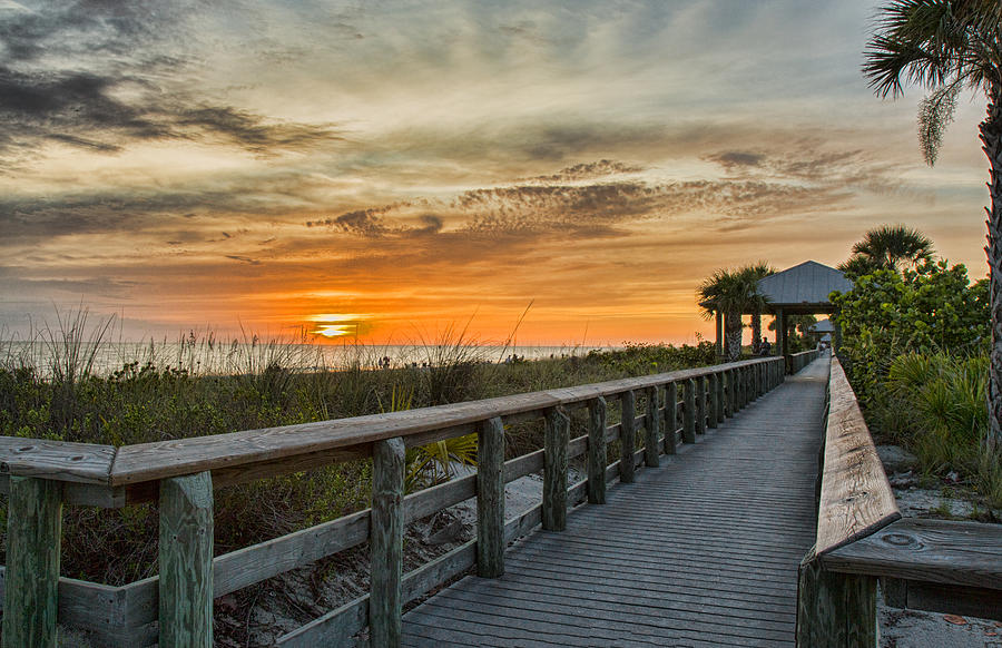 Sunset Along the Boardwalk Photograph by Shari Jardina